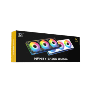 xigmatek Infinity SF360 Digital ARGB Fan Kit – 360mm, Digital LED Display (Black / Arctic White)