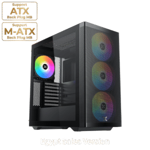 XIGMATEK Osiris 140mm ARGB BTF Super Tower Case + Prime 750W 80+ Gold Super Tower Case